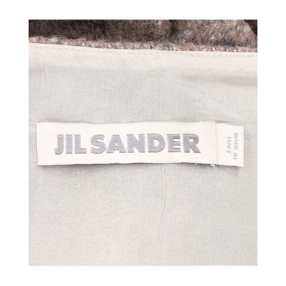 Jil Sander Knee-Length Skirt in Beige Alpaca Wool - Picture 4 of 5